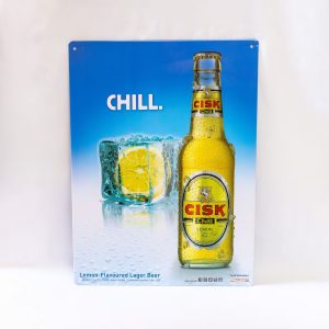 Cisk Chill Lemon Metal Sign