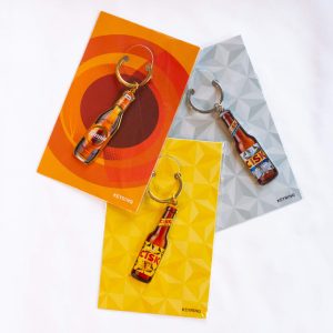 Alternative view of Kinnie Bottle Premium Metal Keyring
