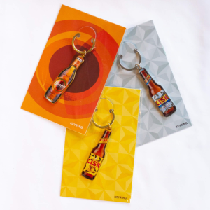 Alternative view of Cisk Bottle Premium Metal Keyring